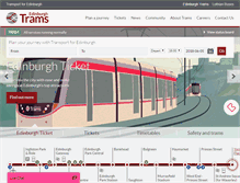 Tablet Screenshot of edinburghtrams.com